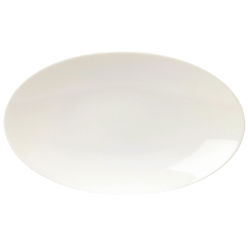 White Academy Oval Plate
