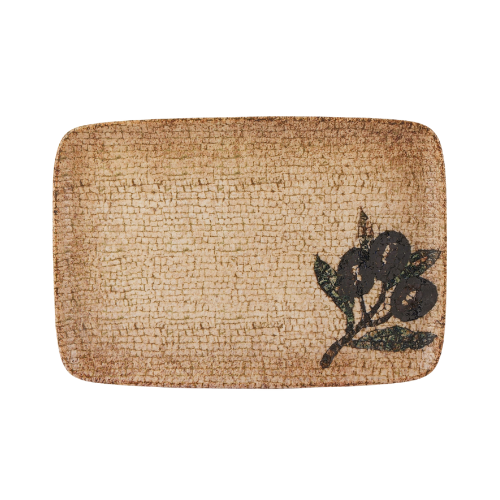 Eden Rectangular Platter with olive branch design