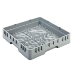 Gray plastic storage tray