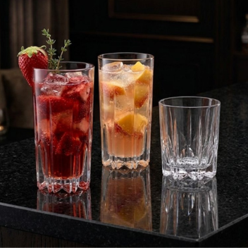 fruity cocktails in short glasss