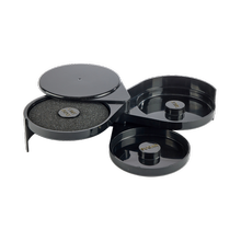 Black 3-Tiered Glass Rimmer