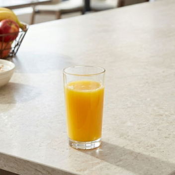 glass filled with orange juice
