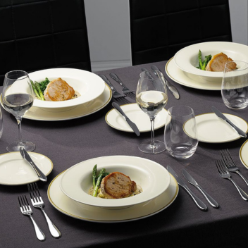 wedding set meal on table